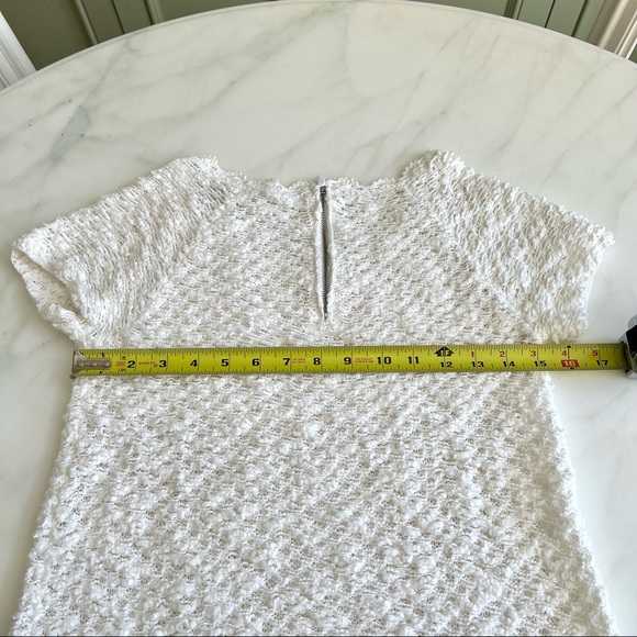NWOT Anthropologie Knitted & Knotted Crochet Top White Sz S - Picture 9 of 9